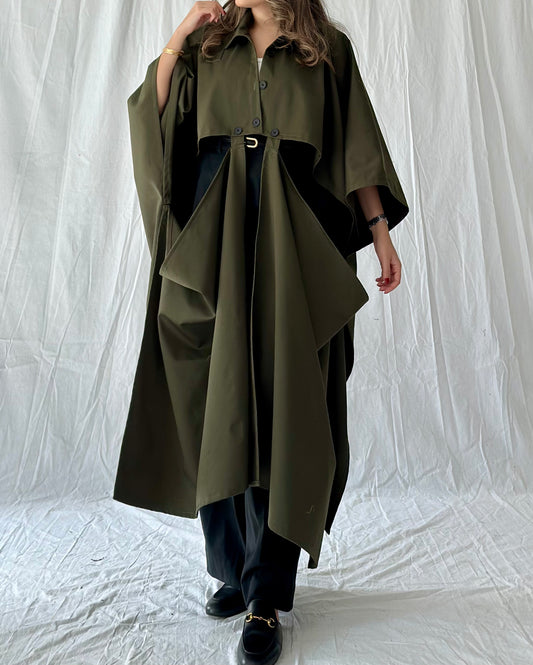 Vouge Olive Trench