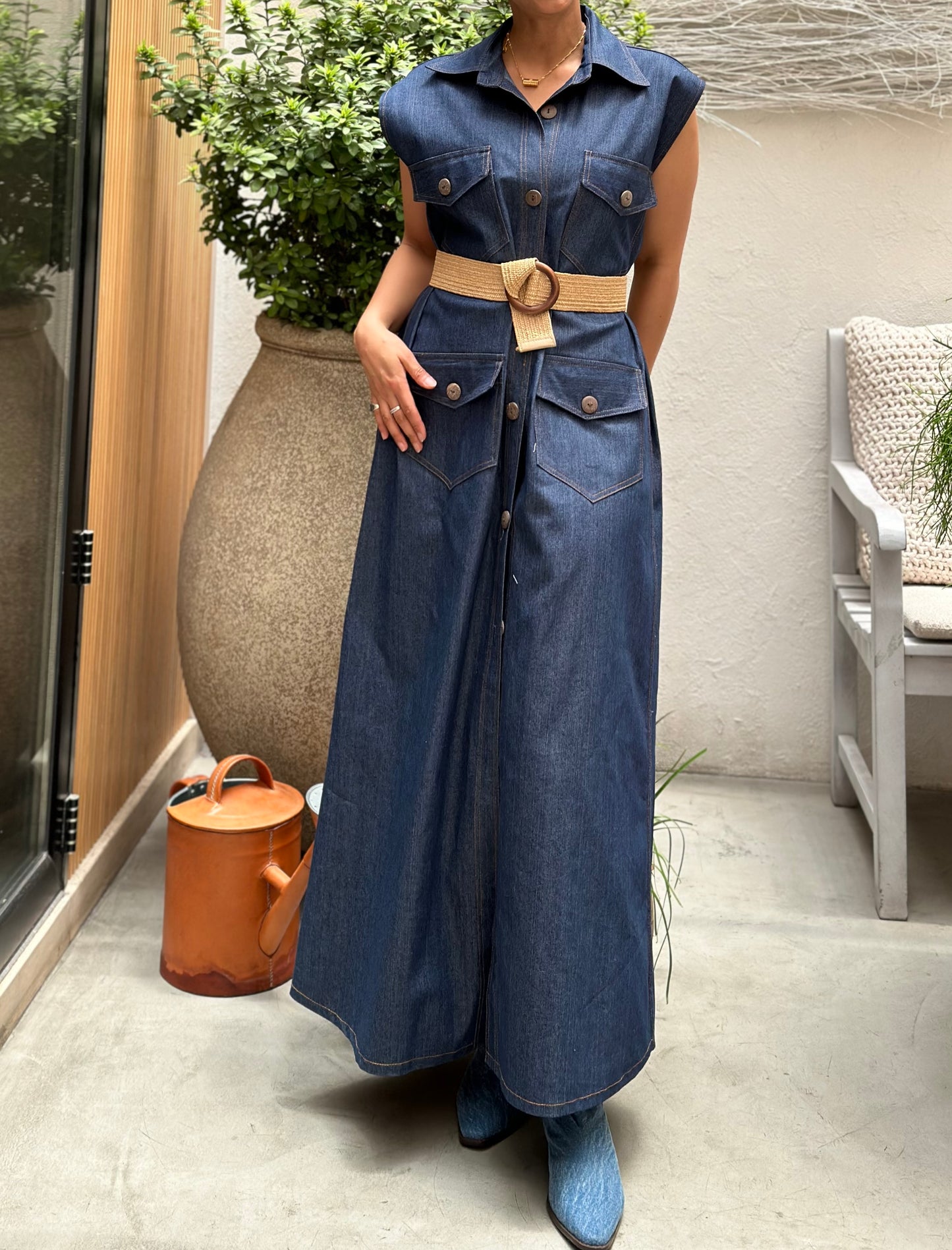 Denim Dress فستان دينم