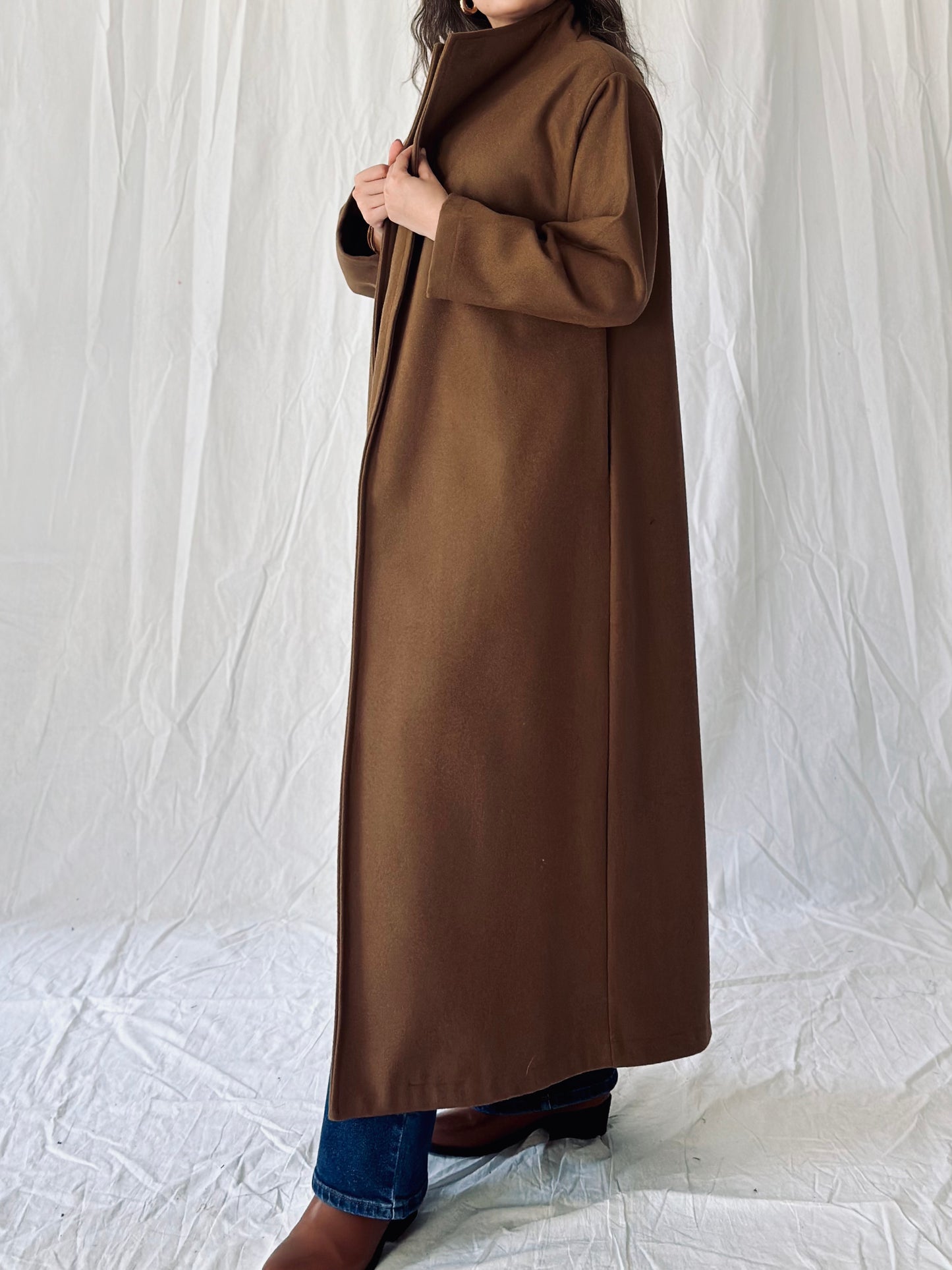 Camel Maxi Coat